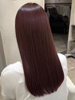 ザックラフィネ(ZACC raffine) 縮毛矯正/暖色カラー/カラー矯正/チェリーレッド