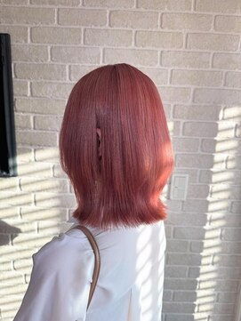 アボックス(abox) レイヤーボブ×サーモンピンク