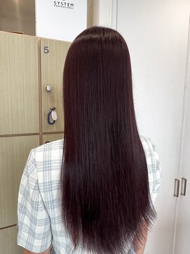 ヘアーラボ ノッシュ 唐人町店(Hair Labo Nosh) 【Nosh】ワインレッドカラー