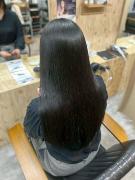 ヌープヘアーアイス(NUUP.hair ici) 【美髪】滑らか艶ロングの自然派ストレート◎/秋冬スタイル