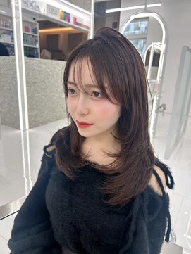 コア プラス 立川(COA PLUS) 韓国風レイヤーカット髪質改善ダブルカラーハッシュカット轟れな