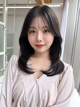 エイミーバイアフロートザガーデン 浦和店(amie by afloat the garden) 暗髪ミディアムレイヤーカット【浦和】