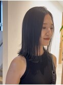 大人ミディアムボブ[青山/表参道/白髪染め/白髪ぼかし/縮毛矯正]
