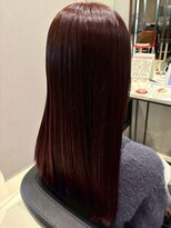 アース 南福島店(HAIR&MAKE EARTH)&nbsp;ワインレッドカラー