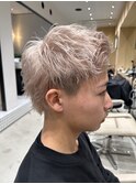 スパイキーショート/ベージュ/似合わせカット/メンズカット