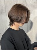 メンズボブウルフ×ニュアンスパーマ