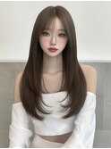 ウルフパーマハイレイヤーサイドバングミディアムパーマ内巻き☆