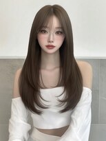 ユーフォリア 新宿通り(Euphoria)&nbsp;ウルフパーマハイレイヤーサイドバングミディアムパーマ内巻き☆