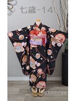 きものサロン すずめ屋&nbsp;レンタル番号 七歳-14　(福良雀)