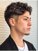 外国人風メンズツーブロックパーマ　n8.9.25