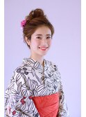 ＜浴衣アレンジ＞クラシカルな美シルエットアップヘア