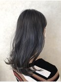 アッシュ×モノトーン×バイオレット×ケアブリーチ