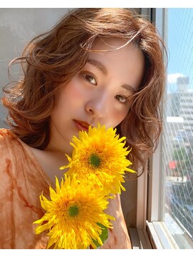 レア 中野(Le'a) Le'a中野　MISAKI【ラフウェーブセミディニュアンスカラー】