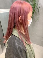 テトヘアー(teto hair) ピンクベージュ、ペールピンク、ブリーチカラー、2回