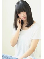 リーフ 西焼津店(LeaF)&nbsp;ナチュラルストレート☆ワンカール黒髪ロブ