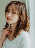 切りっぱなしセミロング