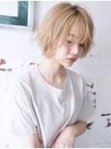 カジュアルショート_外ハネボブセクションカラー_28718