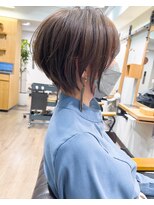 バンプ ギンザ(BUMP GINZA) 絶壁解消×ひし形小顔×30代40代50代×前髪なしショートボブ☆