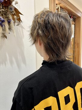 フゥカ 類家店(fuka) メンズヘアカラー ローライト ハイライト 20代 30代