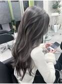 コントラスト極ハイライト☆オリーブグレージュ