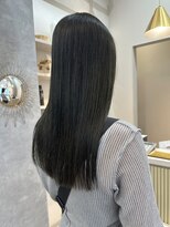 ポジ(poji) 艶髪　ロング　髪質改善カラー　縮毛矯正　質感ストレート