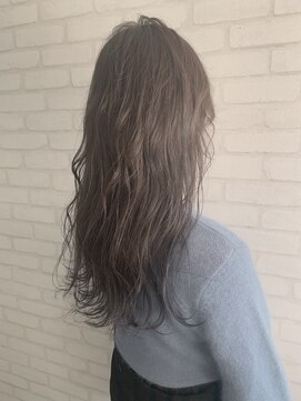 テーラヘアー 牛久店(TELA HAIR) くすみベージュ＋裾ブルー【ＴＥＬＡＨＡＩＲ牛久】