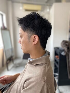 メンズカット バイ ソイクフ(メンズカット by SOY-KUFU) MEN’SHAIRアッシュブラックベリーショート