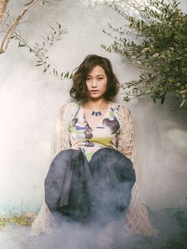 カバーヘア ブリス 志木南口駅前店(COVER HAIR bliss) ひし形レイヤーカットボブパーマ韓国風ウェットヘアtk志木