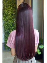 クロス(CROSS)&nbsp;ボルドー　髪質改善カラー【東近江】