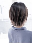 外はねボブ・ハイライトカラー