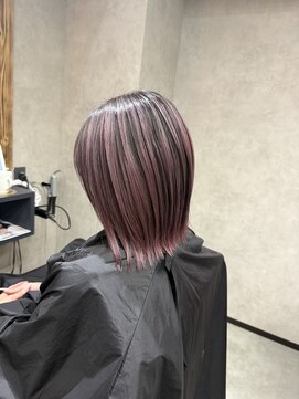 サニー 渋谷(SUNNY) アプリコットオレンジ、ホワイトブロンド、ロングレイヤー