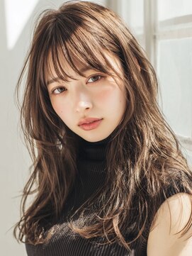 エダ 鎌倉(edA.) 小顔ロング＃髪質改善＃白髪ぼかし＃鎌倉＃40代＃グレージュ