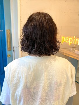 ペピンバイメルシー(pepin by merci.) ボブパーマ◎