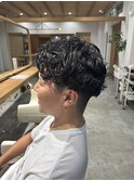 濡れ感パーマ