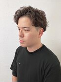 メンズアップバングツーブロ