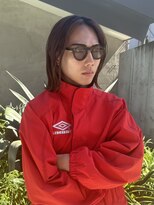 ノラジャーニー(NORA Journey)&nbsp;メンズボブウルフメンズミディアムレイヤーカットメンズウルフ