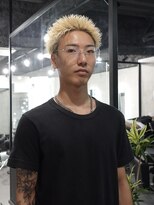 ラベル 渋谷(LAVEL)&nbsp;スパイキーショート/ブロンド/ブリーチカラー/抜きっぱなし