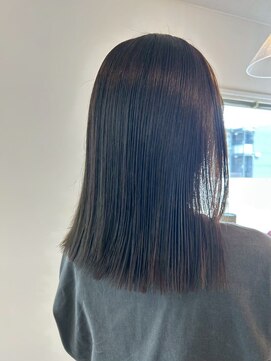 ミルヘアデザイン(mil hair design) 髪質改善カラー　艶カラー　ブラウンカラー　ミディアム