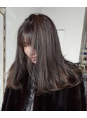 ブリーチデザインカラーと重ためレイヤースタイルで外国人風に♪
