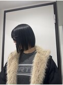 【COEUR/YUI】ブラック×切りっぱなしボブ