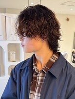 メンズサロンオー 宮崎(Men's salon O.)&nbsp;ミディアムパーマ ウルフカット ニュアンスパーマ メンズカット
