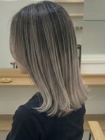 ランプ(Lamp) くびレイヤー グレーベージュ 白髪染め 白髪ぼかし 髪質改善UP