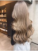 バレイヤージュ、ハイライト、レイヤーロング、キッズカット