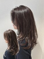ウルマ(ULUMA) ミルクティーブロンド/ダークブルー/デジタルパーマ/伊丹