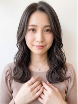 アンジュール(UNJOUR.)&nbsp;ブリーチなしカラー髪質改善×グレージュ巻き髪