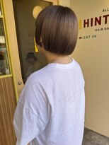 ヒントステーション(HINTSTATION) 〈浅草 半個室〉ミニボブ×ヘーゼルベージュ