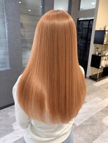 リオリス ヘア サロン(Rioris hair salon)&nbsp;オレンジベージュ／艶髪ロング