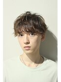束感刈り上げビジネス七三ツーブロックアップバング３５