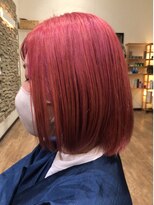 ヘアーレナータ 八王子(HAIR RENATA)&nbsp;20代30代40代シアーピンク透明感くびれボブ乾かすだけ