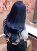 韓国アイドル風BLUE ネイビー